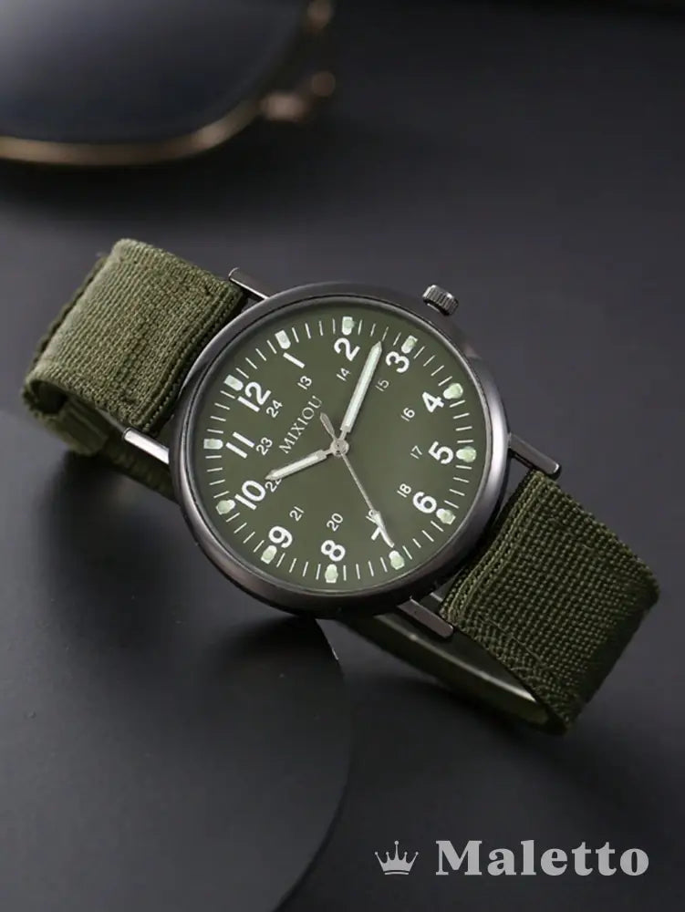 Relógio Masculino Militar Quartzo com Pulseira de Nylon Relógio Masculino Militar Quartzo com Pulseira de Nylon