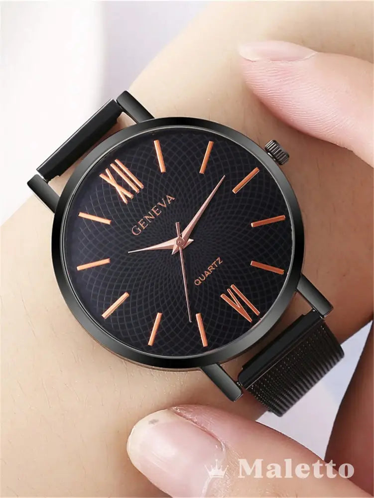 Relógio Masculino Minimalista com Pulseira de Malha Mesh Relógio Masculino Minimalista com Pulseira de Malha Mesh