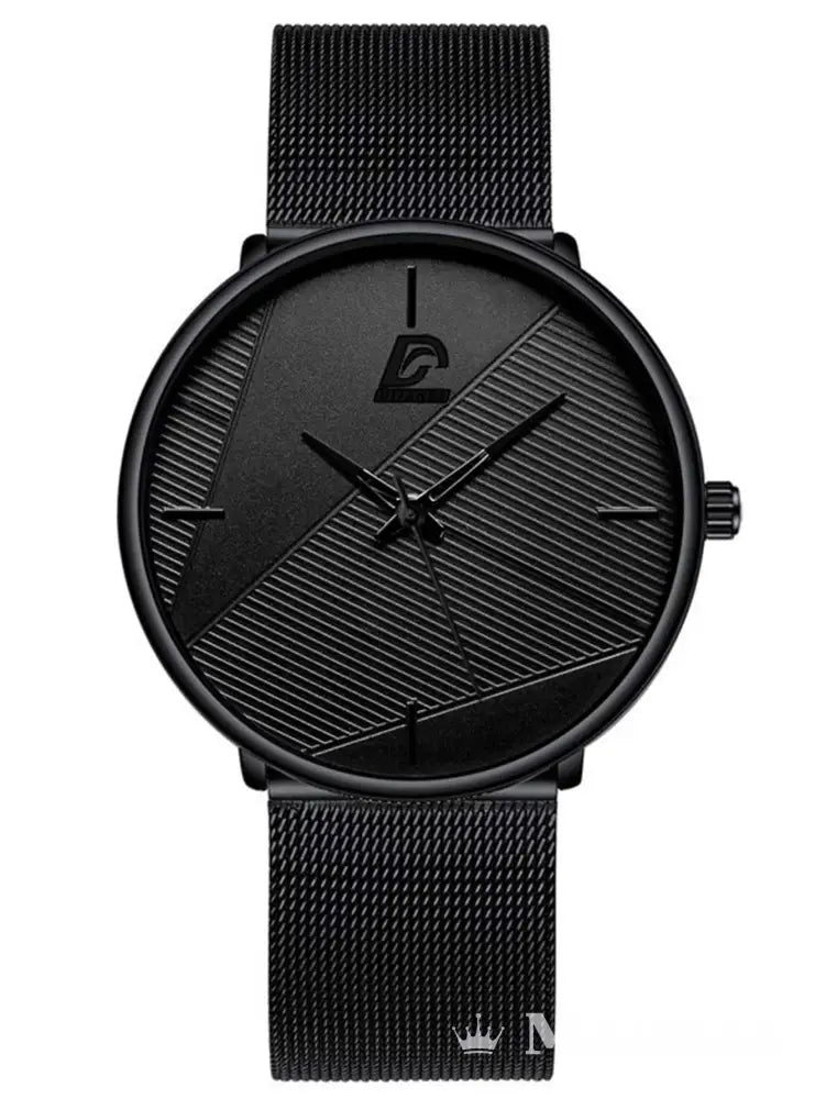 Relógio Masculino Minimalista Quartzo com Pulseira de Malha Relógio Masculino Minimalista Quartzo com Pulseira de Malha